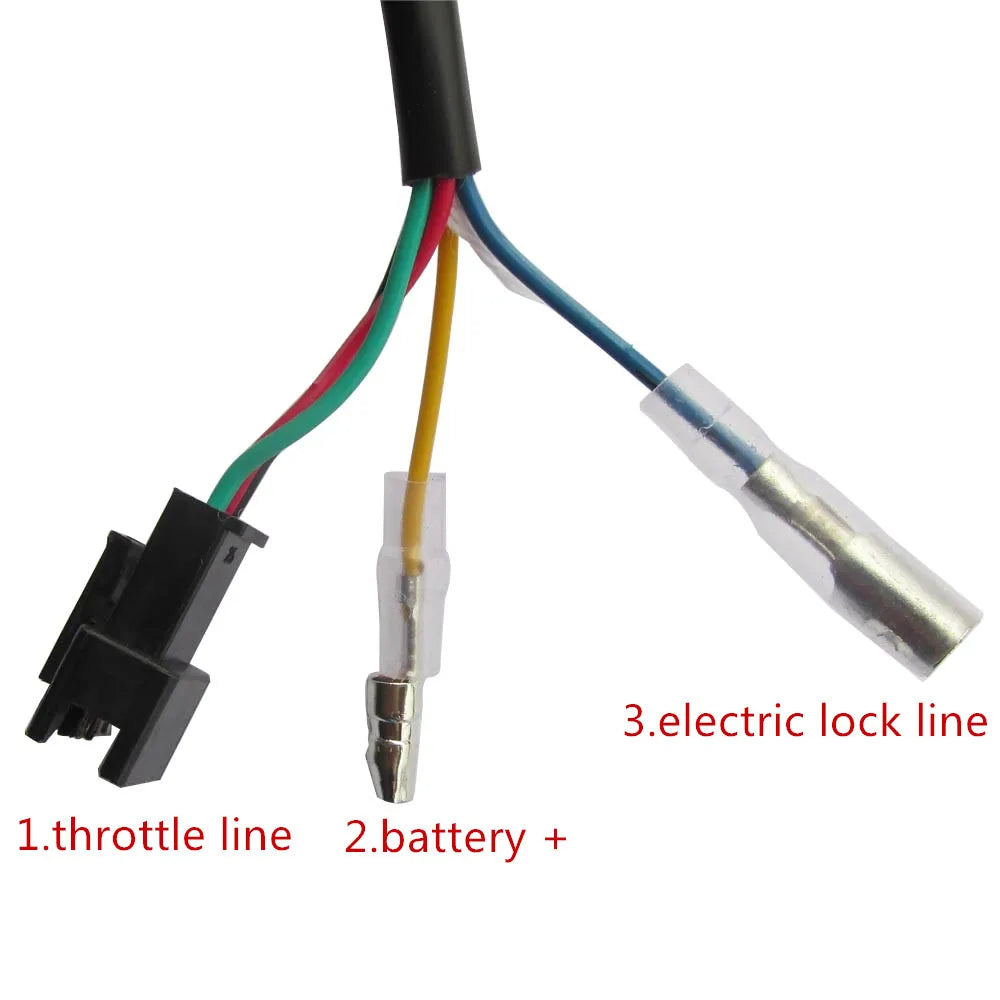 Acceleratore a torsione con alimentazione a batteria Interruttore display LCD Impugnature per manubrio per bicicletta elettrica/scooter/e-bike