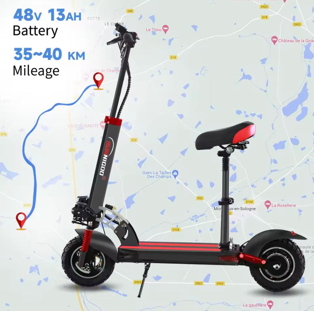 Scooter elettrico con sedile 800W Velocità massima 45-50 km/h Portata 35-55 km