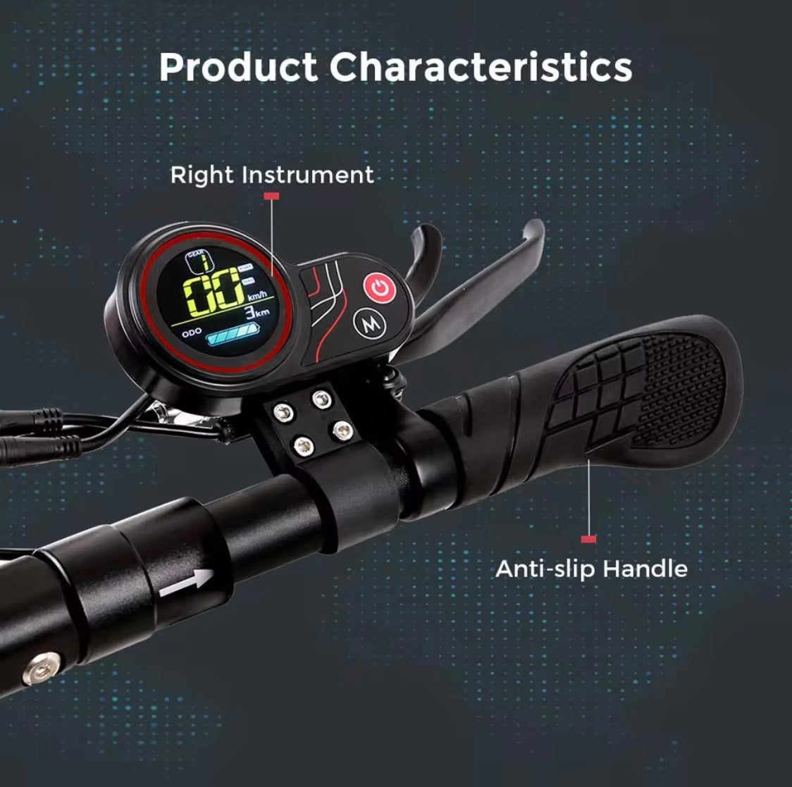 Scooter elettrico con sedile 800W Velocità massima 45-50 km/h Portata 35-55 km