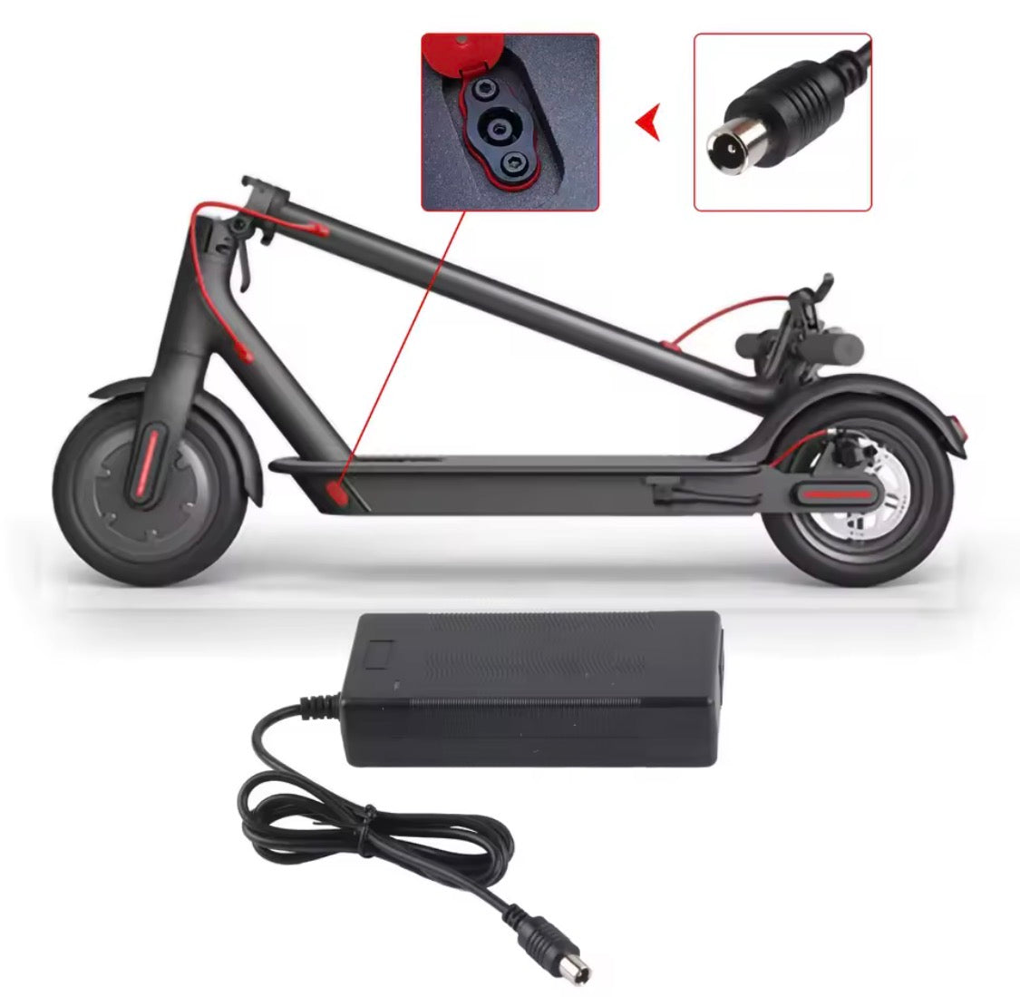 Carica batteria scooter elettrico Xiaomi