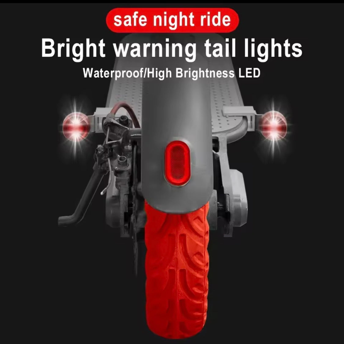Fanale posteriore impermeabile con flash a LED