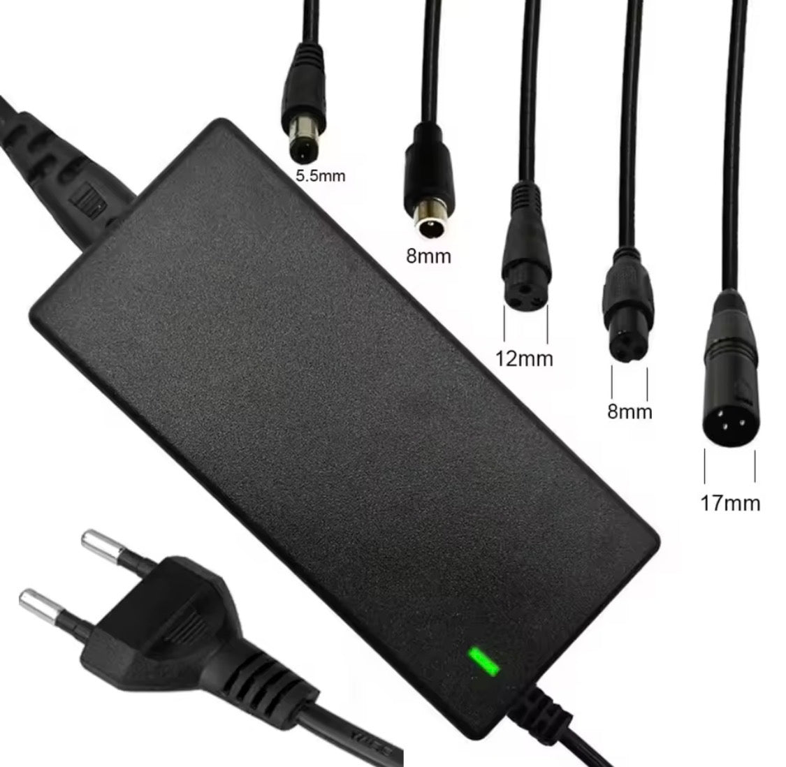 42V 2A Scooter Elettrico Balance Caricatore Adattatore di Alimentazione Caricatore Universale 4/5 Spine Per 36 25.2V 25.9V 25.6V 24V Batteria Al Litio