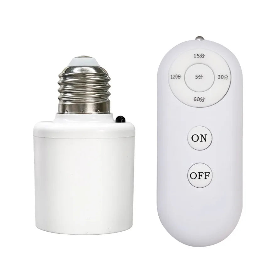 E27 vite telecomando porta lampada timer intelligente AC85-265V supporto per lampadina interruttore timer a 5 velocità LED supporto lampada ambiente