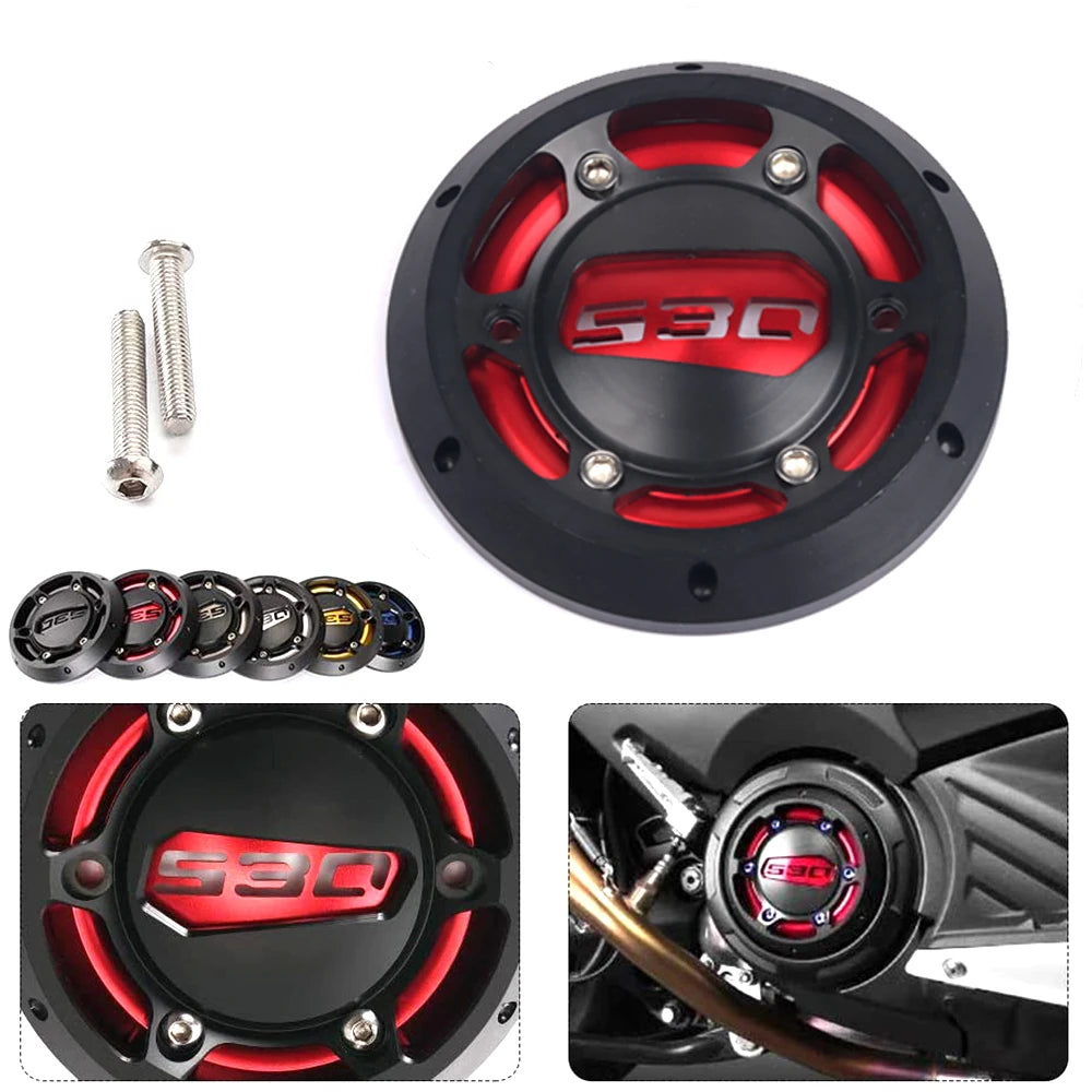 Cursore di protezione del coperchio dello statore del motore del motociclo per Yamaha TMAX530 TMAX 530 TMAX 530 T-MAX530 TMAX500 TMAX 500 TMAX 500 T MAX 500