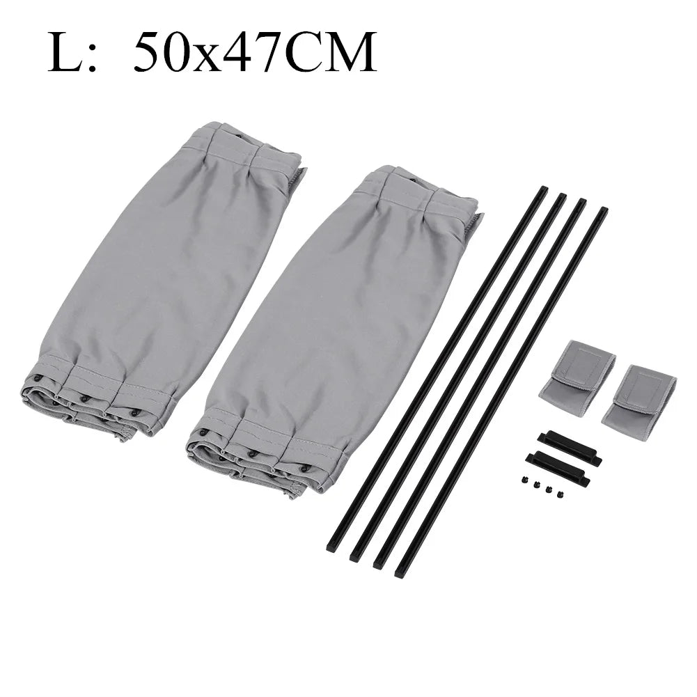 2 pezzi universale per auto parasole laterale finestra tenda auto pieghevole protezione Uv nero panno puro visiera parasole copertura auto styling