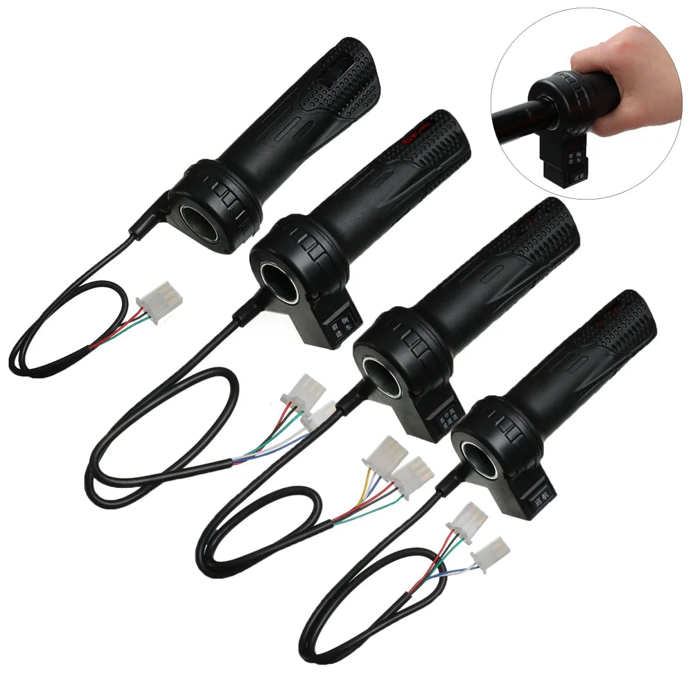 Acceleratore elettrico E-Bike Twist 12V 24V 36V 48V velocità manubrio acceleratore Scooter elettrico universale Twist ciclismo impugnatura dell'acceleratore