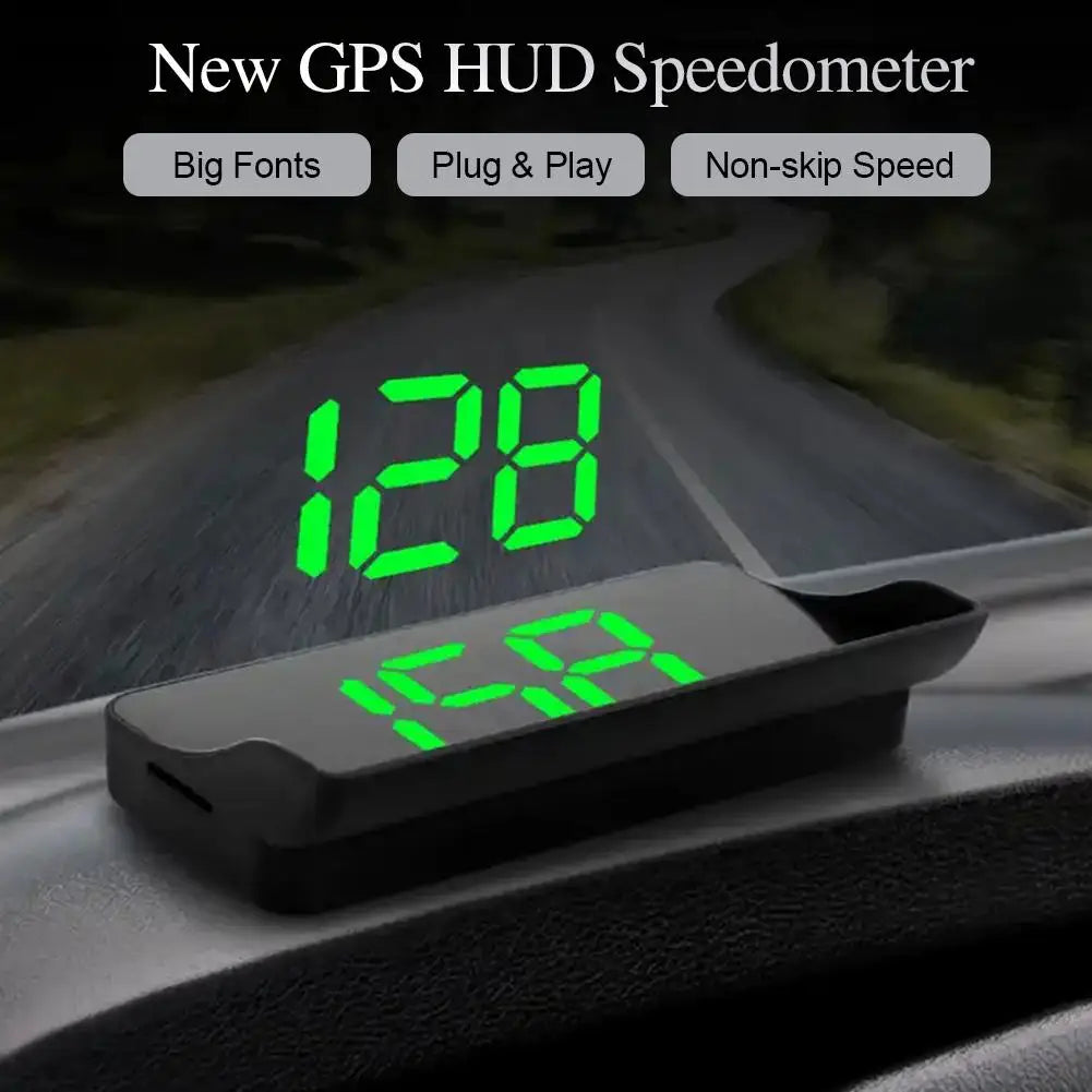Car Head Up HD Display GPS Tachimetro Velocità KMH Digital HUD Parabrezza Proiettore per tutte le auto Accessori elettronici per auto