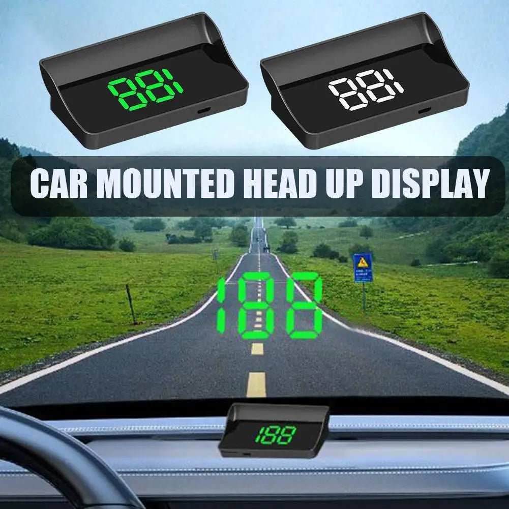Car Head Up HD Display GPS Tachimetro Velocità KMH Digital HUD Parabrezza Proiettore per tutte le auto Accessori elettronici per auto