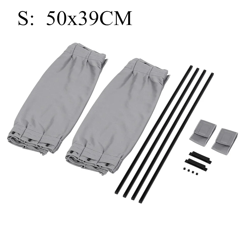 2 pezzi universale per auto parasole laterale finestra tenda auto pieghevole protezione Uv nero panno puro visiera parasole copertura auto styling