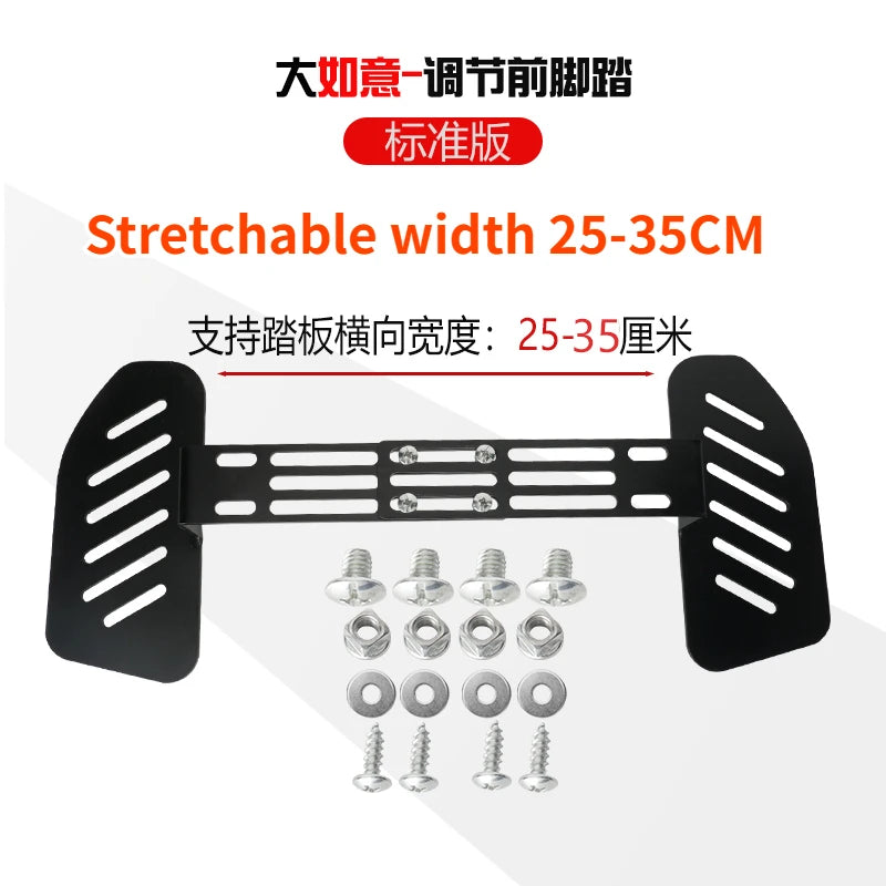 Pedale pieghevole per bici elettrica Ebike in lega di alluminio poggiapiedi pieghevole antiscivolo Accessori per biciclette elettriche scalabili