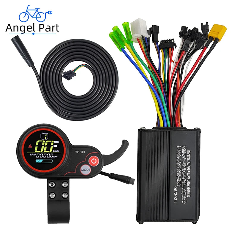 48V 20A 500W Brushless Motor Sinuse Wave Universal Controller TF-100 TF100 LCD Display Throttle Kit per kugoo M4 Scooter Elettrico