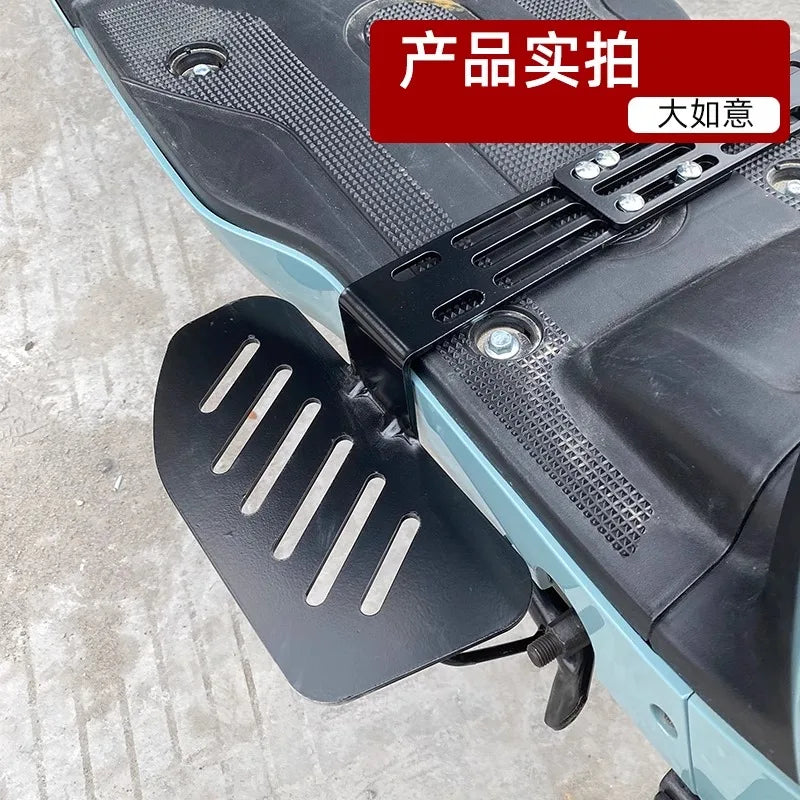 Pedale pieghevole per bici elettrica Ebike in lega di alluminio poggiapiedi pieghevole antiscivolo Accessori per biciclette elettriche scalabili